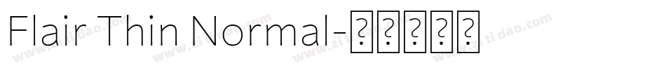 Flair Thin Normal字体转换
